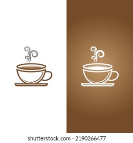 Coffee cup logo template vector icon design