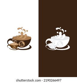 Coffee cup logo template vector icon design