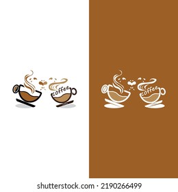 Coffee cup logo template vector icon design
