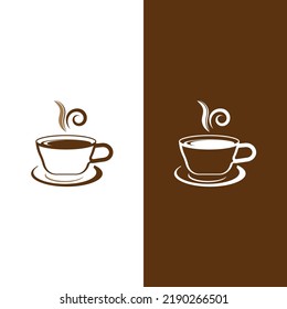 Coffee cup logo template vector icon design