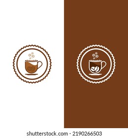 Coffee cup logo template vector icon design