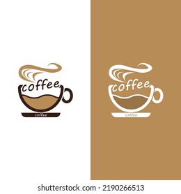 Coffee cup logo template vector icon design