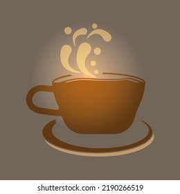 Coffee cup logo template vector icon design