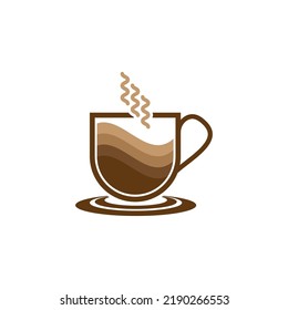 Coffee cup logo template vector icon design