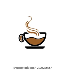 Coffee cup logo template vector icon design