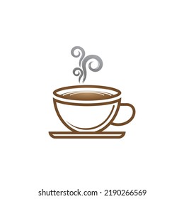 Coffee cup logo template vector icon design