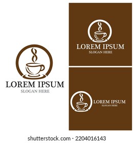 Coffee cup Logo Template vector icon design