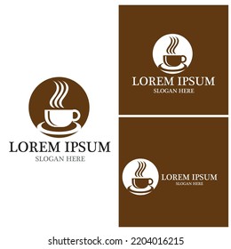 Coffee cup Logo Template vector icon design