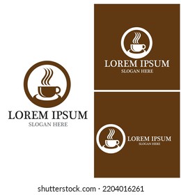 Coffee cup Logo Template vector icon design