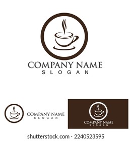 Coffee cup Logo Template vector icon design