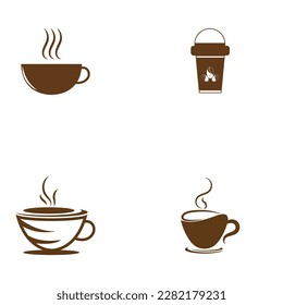 Coffee cup Logo Template vector icon illustration  design