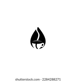 Coffee cup Logo Template vector icon design. Espresso. Black coffee icon. Vector