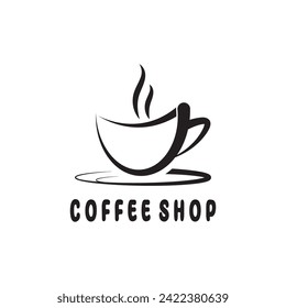 Coffee cup Logo Template vector icon illustration  design