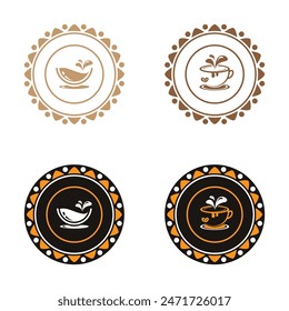Coffee cup logo template vector icon design