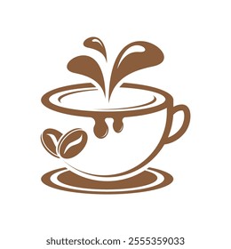 Coffee cup logo template vector icon design