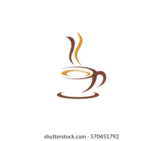 Coffee cup Logo Template vector icon design