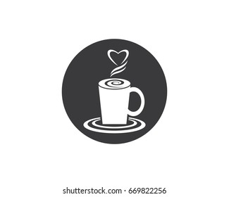 Coffee cup Logo Template vector icon design
