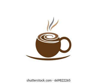 Coffee cup Logo Template vector icon design