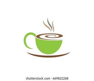 Coffee cup Logo Template vector icon design