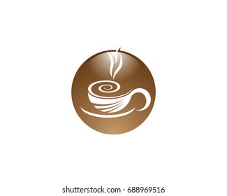 Coffee cup Logo Template vector icon design