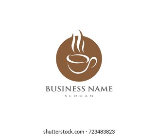 Coffee cup Logo Template vector icon design