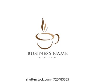 Coffee cup Logo Template vector icon design