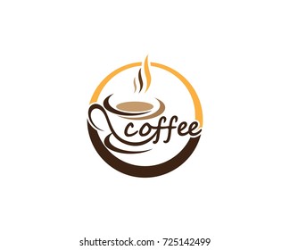 Coffee cup Logo Template vector icon design