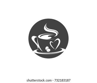 Coffee cup Logo Template vector icon design
