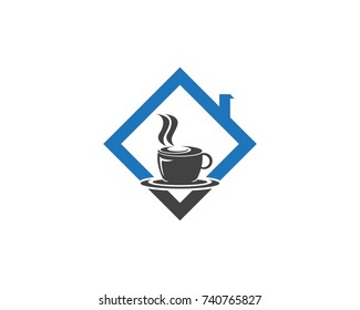 Coffee cup Logo Template vector icon design

