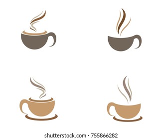 Coffee cup Logo Template vector icon design