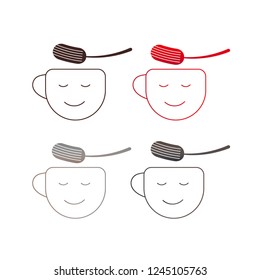 Coffee cup Logo useful, editable. And printable Perfect for use in a wide range of new media templates: Web Marketing Agency, Social Media Services Showcase, Online Marketing Apps, and Web.
