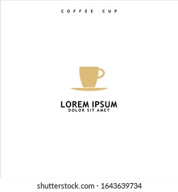 Coffee cup logo vector design isolated on white background.  