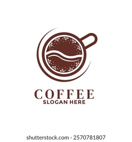 Coffee Cup logo vector. Coffee logo design template. Coffee Vintage logo vector.