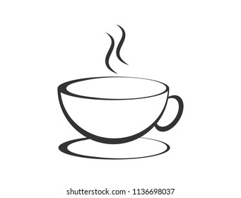 Coffee Cup Logo Vector Icon Design Stock Vector (Royalty Free ...