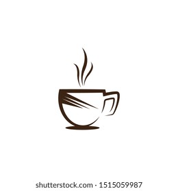 Coffee cup logo vector icon