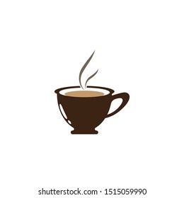 Coffee cup logo vector icon