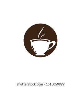 Coffee cup logo vector icon