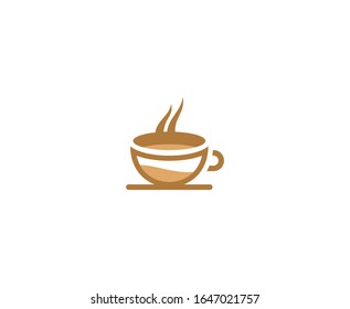 Icono vectorial del logo de Coffee cup 