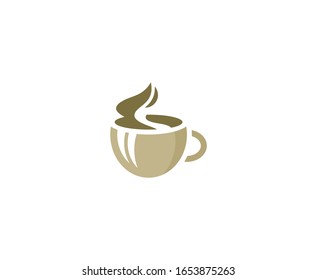 Icono vectorial del logo de Coffee cup 