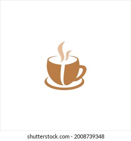 Coffee cup logo vector icon