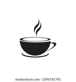 Coffee cup logo vector icon illustration design