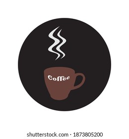 Kaffeetassen-Logo, Vektorgrafik
