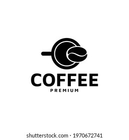 Coffee Cup Logo Vector Illustration Emblem Design Isolated on White Background