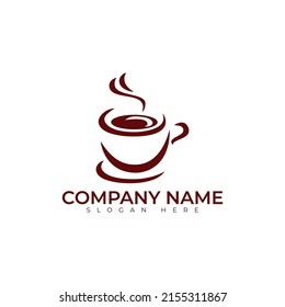 Coffee cup logo vector illustration design