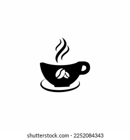 Coffee cup logo - vector illustration, Coffe drink logo. Coffee, Coffe Shop, Cafe Logo Design Inspiration Vector. A cup of hot black aroma coffee isolated on white background. Stylized graphic vector 