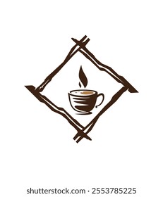 Coffee Cup Logo, Vector, Illustration
