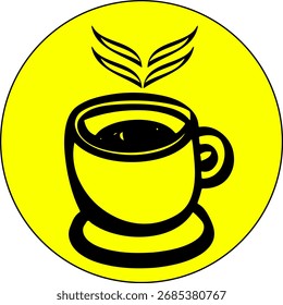 Vektorgrafik des Kaffeebecher-Logos