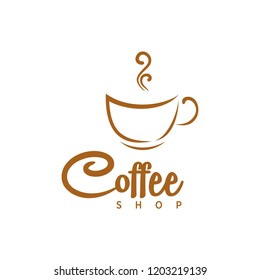 coffee cup logo and vector, coffee shop