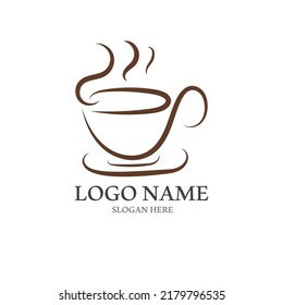 coffee cup logo in vector style