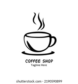 coffee cup logo vector template